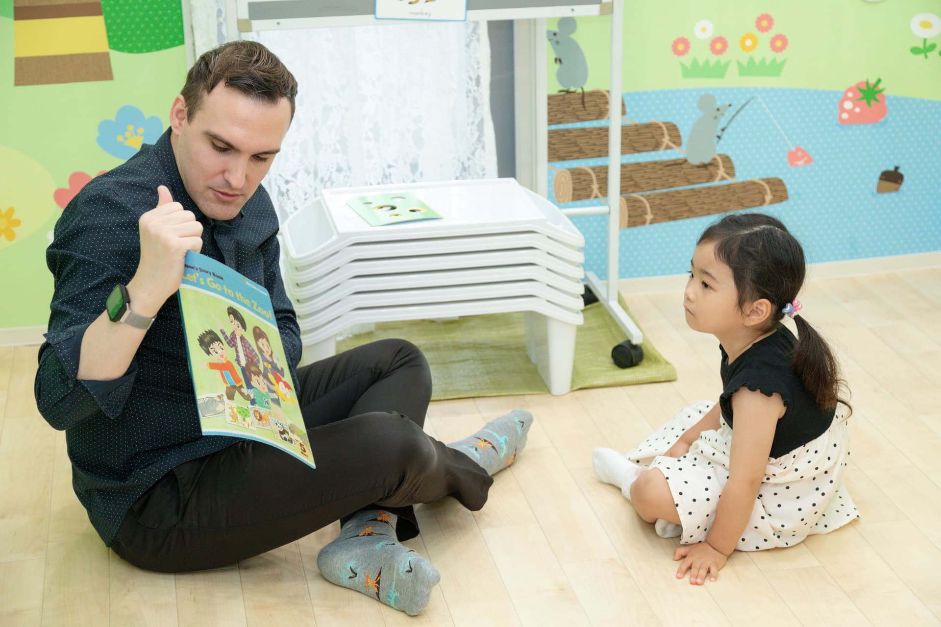 3才の女の子のレッスン風景その2